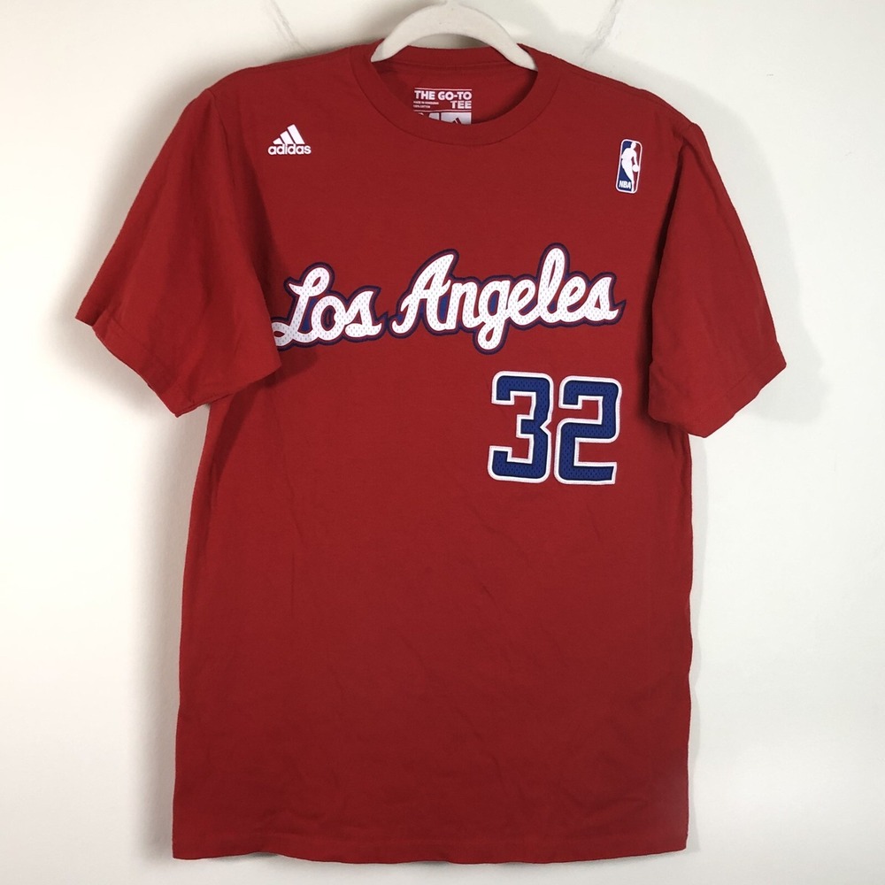 Adidas Los Angeles Clippers #32 Blake Griffin T-shirt Jersey Sz Medium Red
